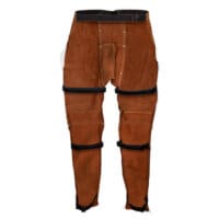3840 Dark Brown Cowhide Split Leg Apron - Image 2