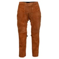 3840 Dark Brown Cowhide Split Leg Apron