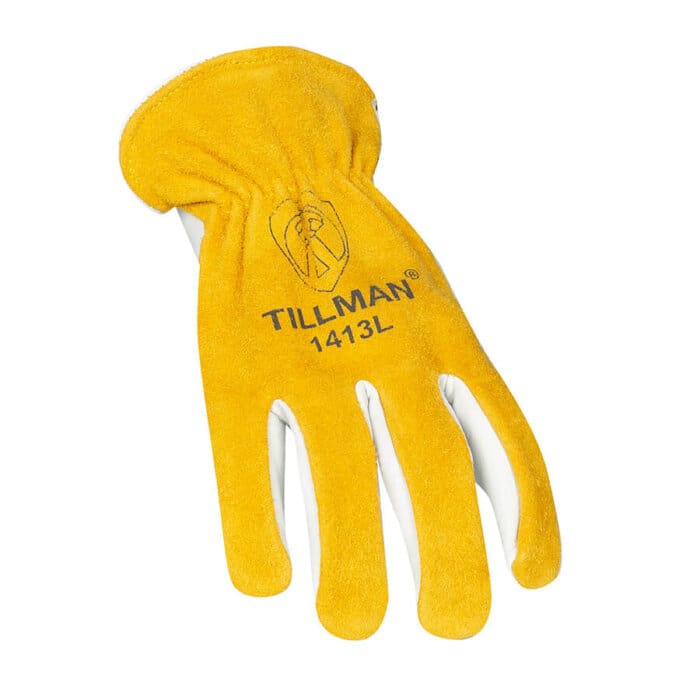 1413 Top Grain palm with split Cowhide Back Drivers Glove - Image 2