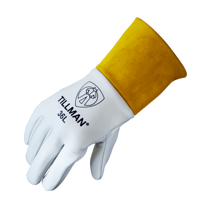 36 MIG glove- thirds view